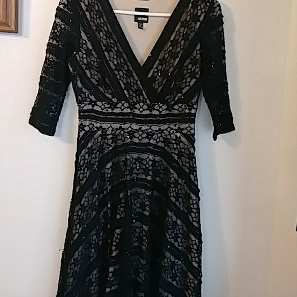 Women Melrose black dress. Size 4 petite